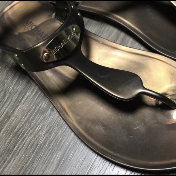 Michlael Kors bronze/gold jelly Sandals 🌟 size 8 - Picture 3 of 8
